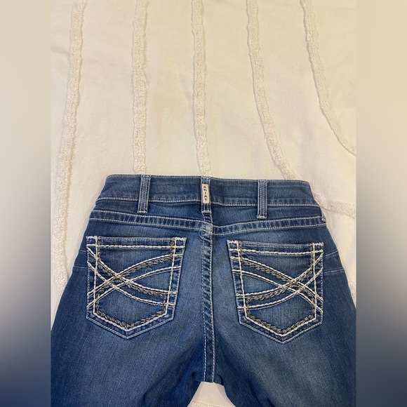 Ariat R.E.A.L. Mid Rise Stretch Entwined Bootcut Jeans Size 30 - Picture 4 of 10